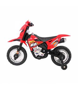 Motocross eléctrica infantil 6v All-Road touring motor, roja, gas en el puño - INDA471-RA-BDM0912.CR